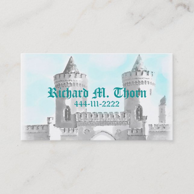 Carte D'appel Télécarte de château (Devant)
