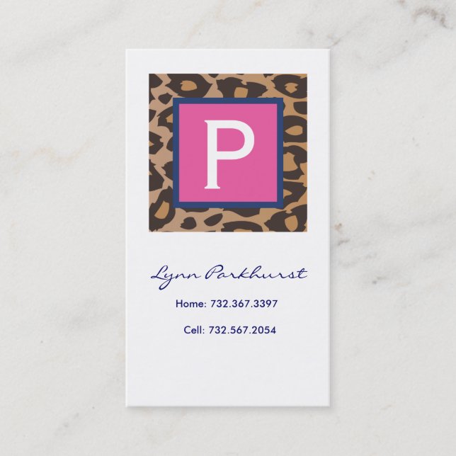 Carte D'appel Télécarte de léopard (Devant)