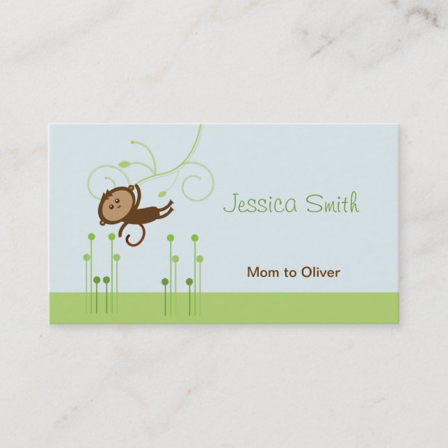 Carte D'appel Télécarte de maman de singe (Devant)