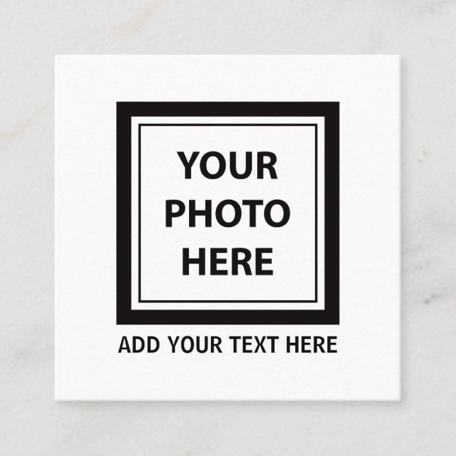 Carte D'appel Télécharger une photo et ajouter du texte - Person (Devant)