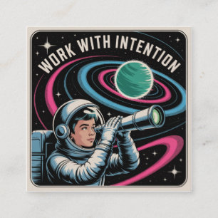 Carte D'appel Travailler avec Intention