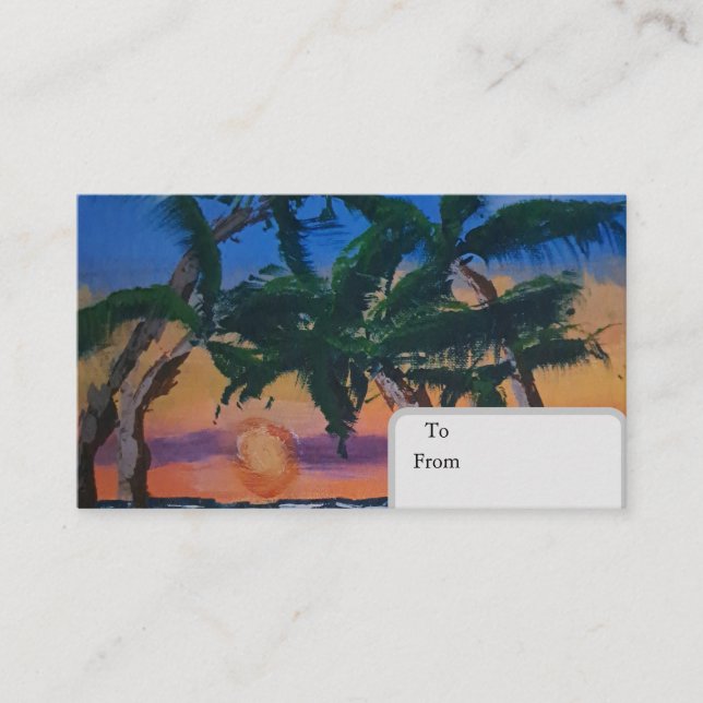 Carte D'appel Tropical  card (Devant)