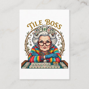 Carte D'appel Tuile de mahjong Boss
