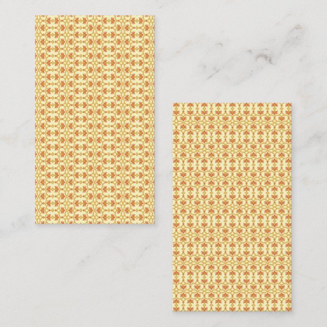 Carte D'appel un superbe design Arrière - plan jaune et blanc (Devant / Derrière)