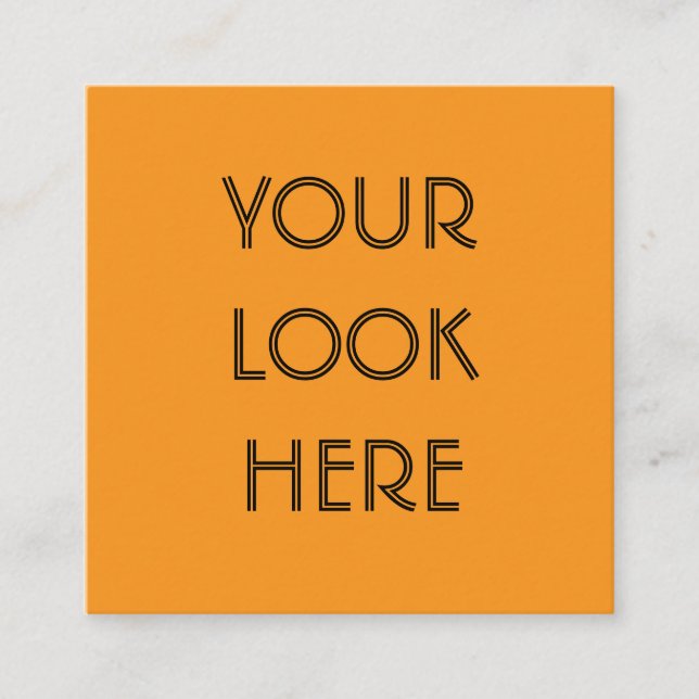 Carte D'appel Votre look ici (Devant)