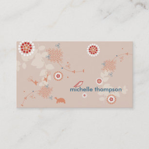 Carte d'appel Whimsical Nature Mommy