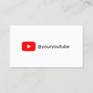 Carte D'appel YouTube médias sociaux marketing moderne tendance