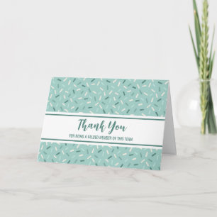 Carte d'appréciation de l'employé Blue Confetti