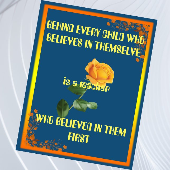 CARTE D'APPRÉCIATION DE L'ENSEIGNANT (Créateur téléchargé)