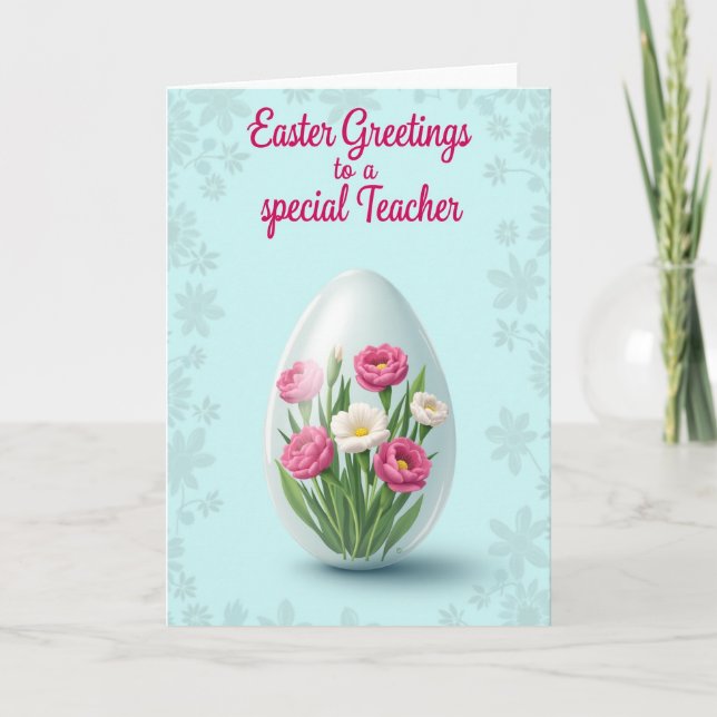 Carte d'appréciation des fleurs de printemps (Devant)