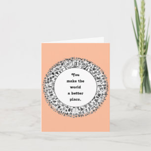 Carte d'appréciation du bénévole