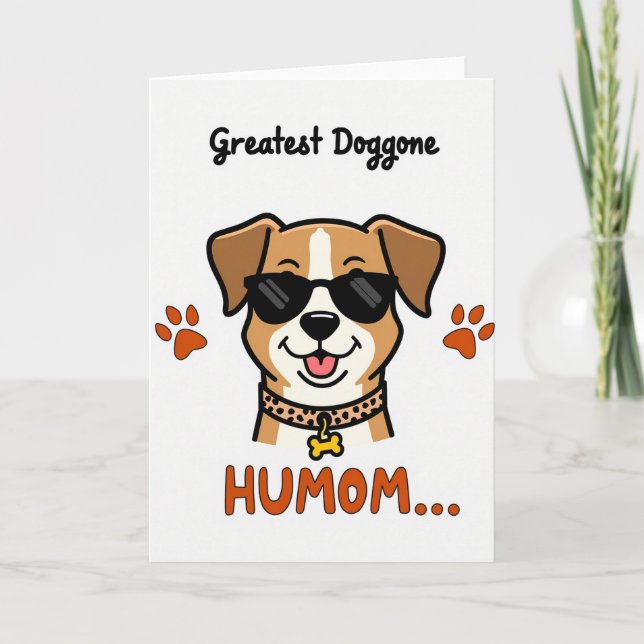 Carte d'appréciation pour maman de chien (Devant)
