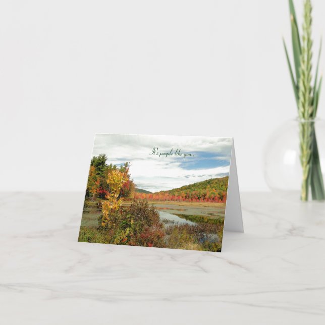 Carte d'appréciation Volontaire Personnalisée Auto (Devant)