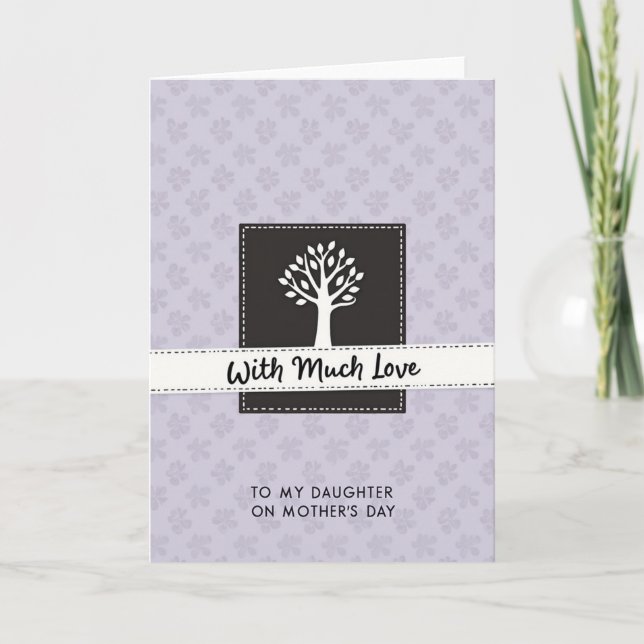 Carte d'arbre de la journée douce des filles (Devant)