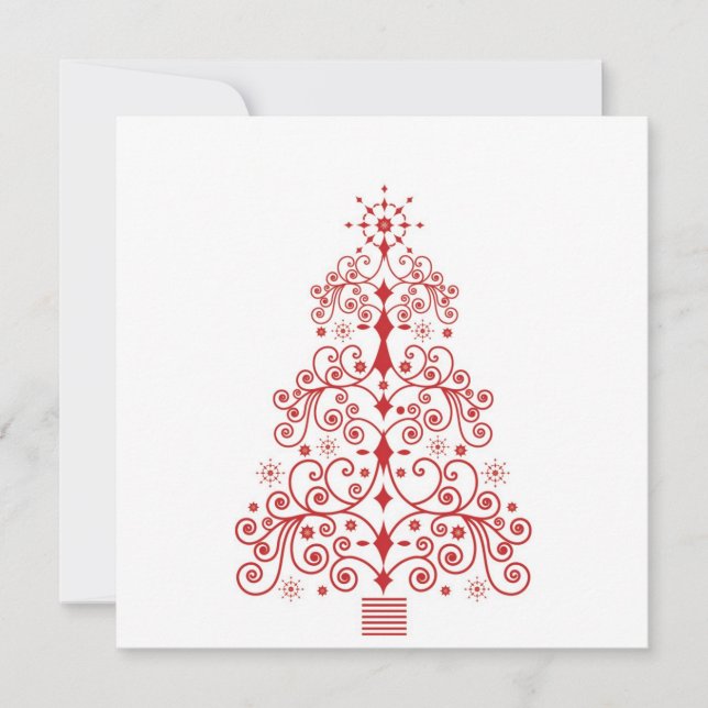 Carte d'arbre de Noël 5x5 (Devant)