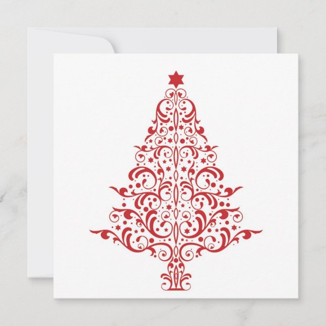 Carte d'arbre de Noël 5x5 (Devant)