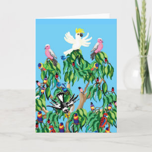 Carte d'arbre de Noël australien