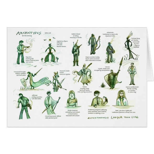 Carte d'archétypes (Devant horizontal)