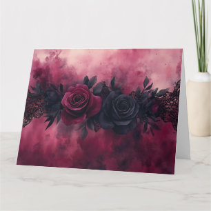 Carte Dark Romance : Rose gothique et dentelle
