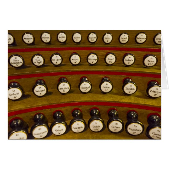 Carte d'arrêts d'organe - blanc (Devant horizontal)