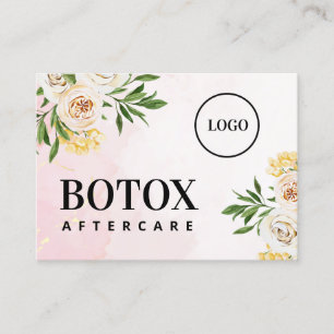 Carte d'arrière-plan Botox de ressort Logo person