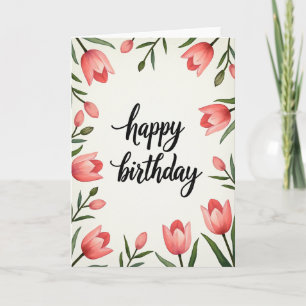 Carte d'art à fleurs épanouies