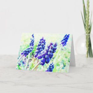 Carte d'art à fleurs Hyacinth Style impressionnist