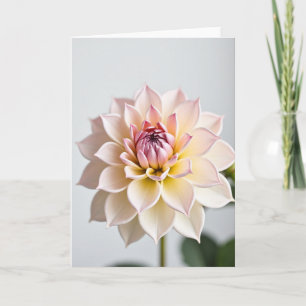 Carte d'art à fleurs pastel