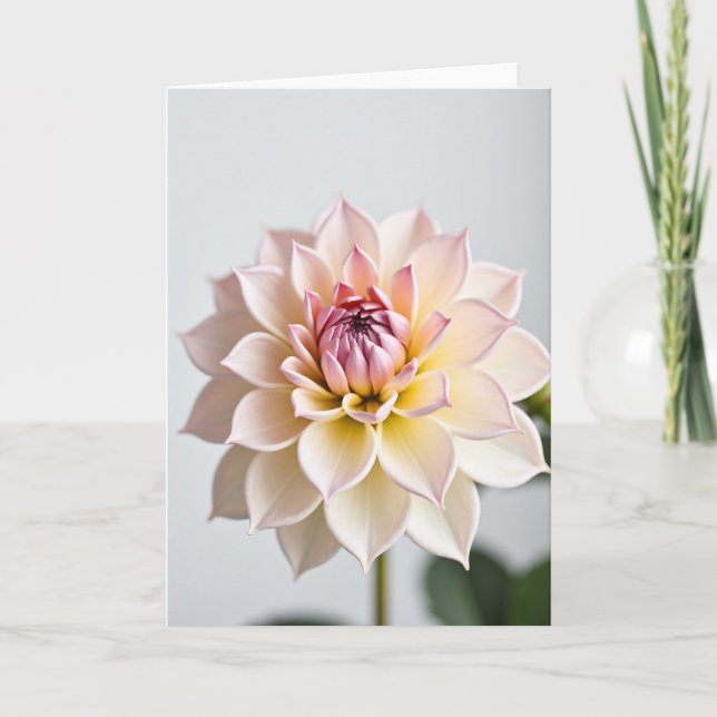 Carte d'art à fleurs pastel (Devant)