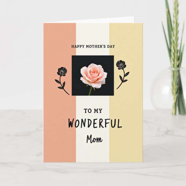 Carte d'art à motif de fleur lumineuse (Devant)