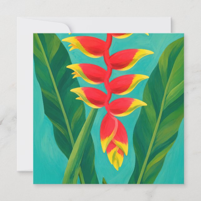carte d'art aloha hawaïenne dos blanc (Devant)