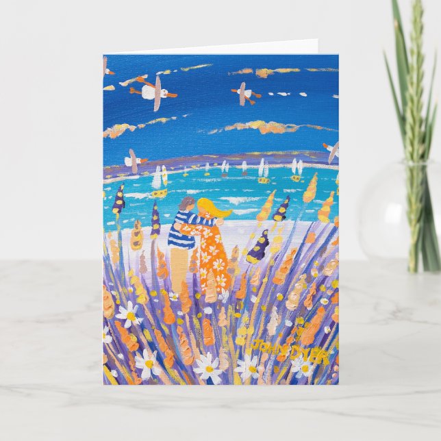 Carte d'art : Amour sur la plage (Devant)