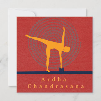 Carte d'art Ardha Chandrasana