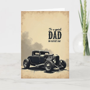Carte d'art automobile spéciale papa