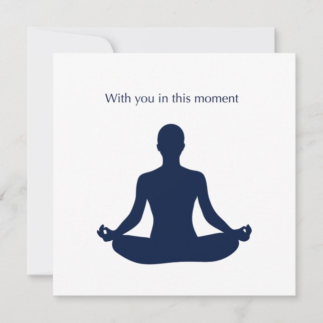 Carte d'art Avec Vous Dans Ce Moment (Devant)