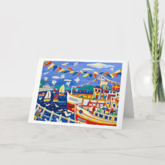 Carte d'art : Beany Casquettes et bateaux de plais