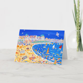 Carte d'art : Café de plage de Gylly. Amusement