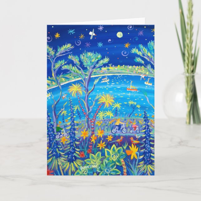 Carte d'art : Cyclisme sous les étoiles, Tresco (Devant)