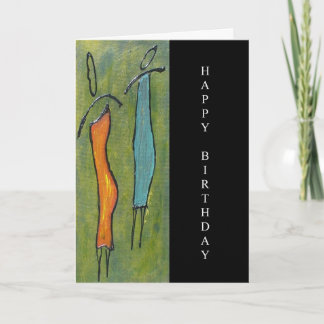 Carte d'art d'anniversaire joyeuse pour les femmes
