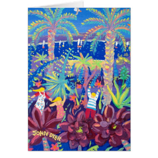 Carte d'art : Dansant dans les Aeoniums, Tresco.