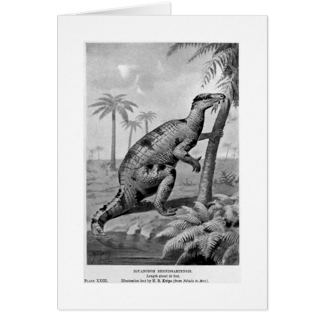 Carte d'art de bernissartensis d'Iguanodon (Devant)