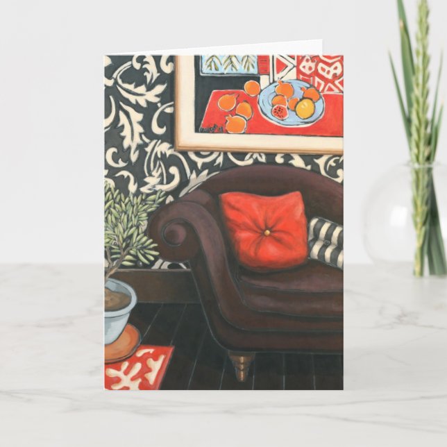 Carte d'art de "chaise longue" (Devant)