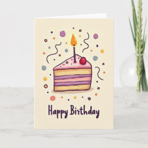 Carte d'art de confettis joyeuse