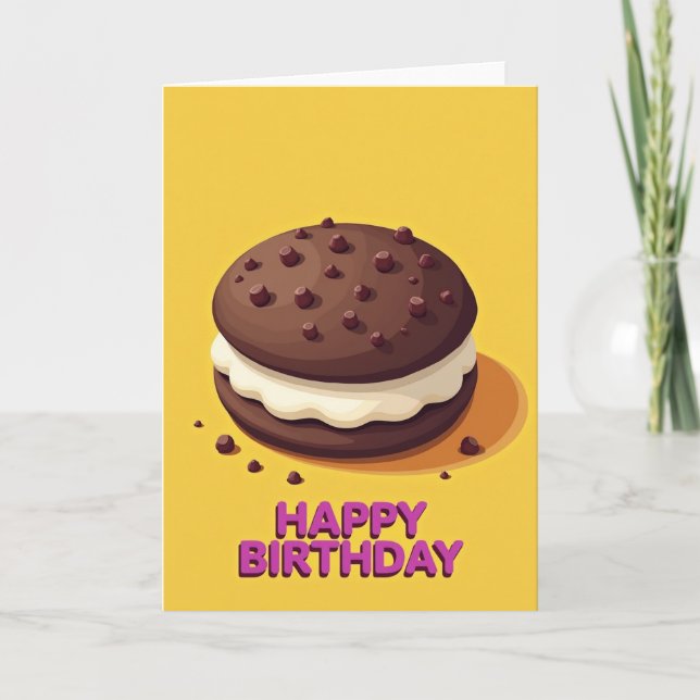 Carte d'art de cookie sucré (Devant)