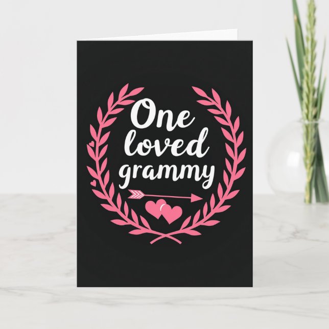 Carte d'art de couronne aimée Grammy (Devant)