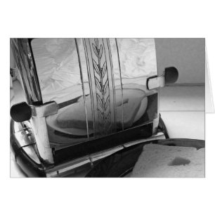 Carte d'art de cuisine grille-pain vintage