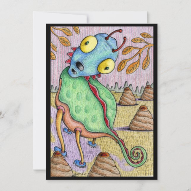 Carte d'art de la créature de Denis Gaston Art (Devant)