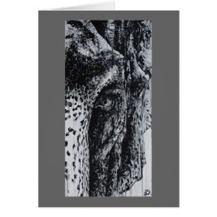 Carte d'art de la jungle faunique de l'éléphant El