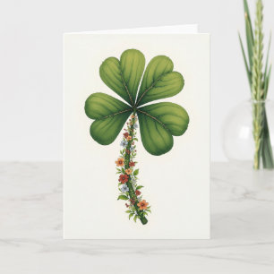 Carte d'art de la nature Lucky Leaf