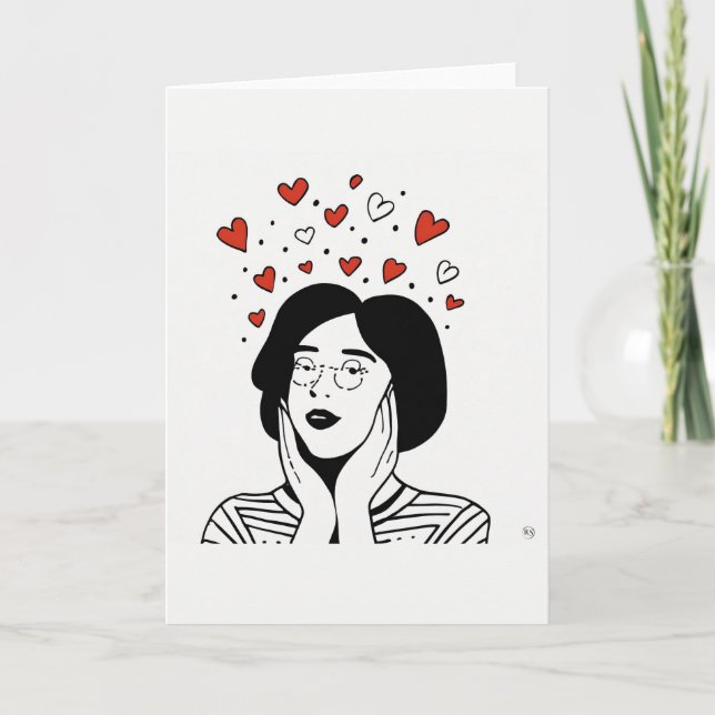 Carte d'art de la Saint-Valentin (Devant)